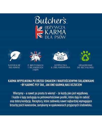 BUTCHER'S Original Tripe Mix cibo per cani, con rumine, paté, 400g