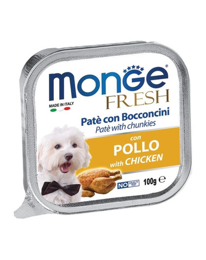 MONGE Fresh per cani Paté di pollo 100 g