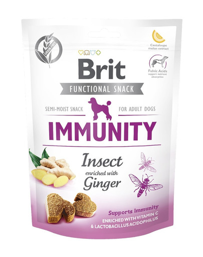 BRIT Care Dog Functional Snack immunity insect 150 g  Insetti per l'immunità