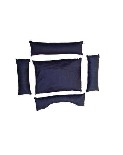 FERA Divano letto con cuscino 64 x 48 cm acciaio con piedini