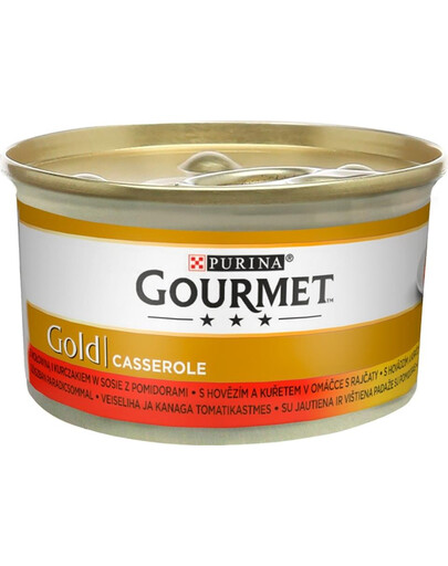 GOURMET Gold Manzo e pollo in salsa di pomodoro 85 g