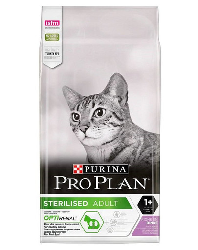 PURINA Pro Plan Cat Sterilised Optirenal Turkey Cibo secco per gatti 1,5 kg