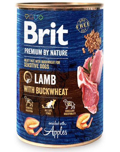 BRIT Premium by Nature Lamb with Buckwheat 6 x 400 g