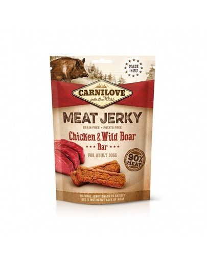 CARNILOVE Meat Jerky Chicken & wild boar 100g