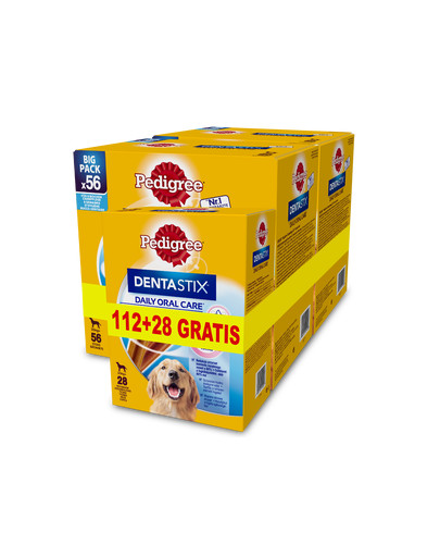 PEDIGREE DentaStix (razze grandi) snack per cani 56 + 28pz.