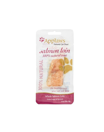 APPLAWS Snack per gatti Filetto di salmone in salsa propria 30g