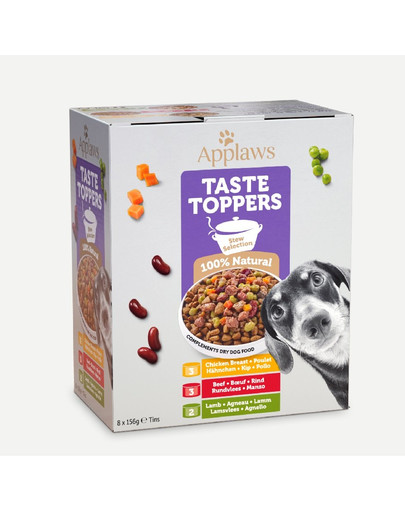 APPLAWS Applaws Dog Tin 8x156g Stew Multipack