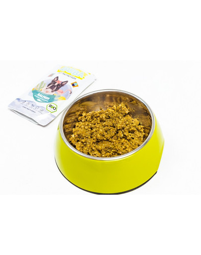 ARUBA Dog Organic Cibo umido per cani Salmone con quinoa, bok choy e curcuma 100 g