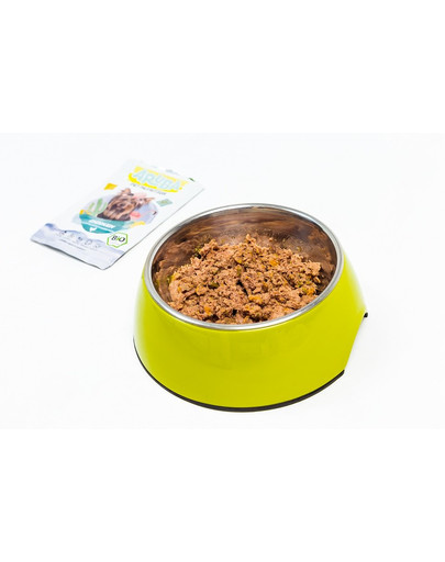 ARUBA Dog Organic Cibo umido per cani Pollo con zucca, zucchine e cardo 100 g