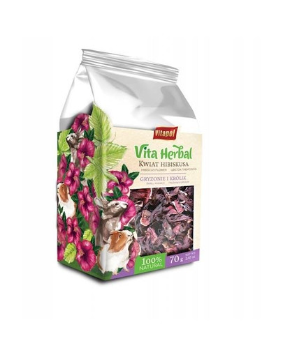 VITAPOL Vita Herbal per roditori e conigli, fiore di ibisco 70g