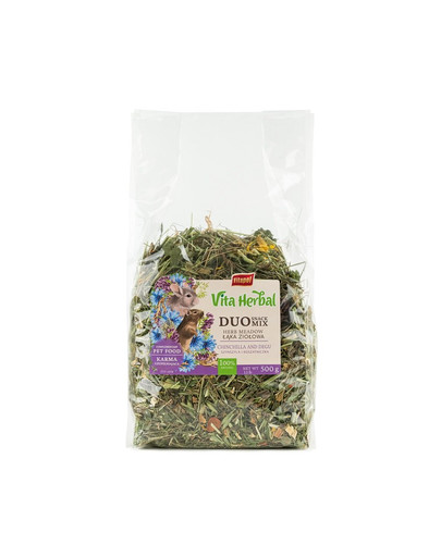 VITAPOL Vita Herbal Duo Snack prato alle erbe per cincillà e succiacapre 500 g