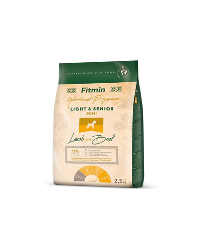 FITMIN Dog Nutritional Programme Mini Light Senior Lamb&Beef 2,5 kg