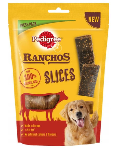 PEDIGREE Ranchos Slices 60g - crocchette per cani con manzo
