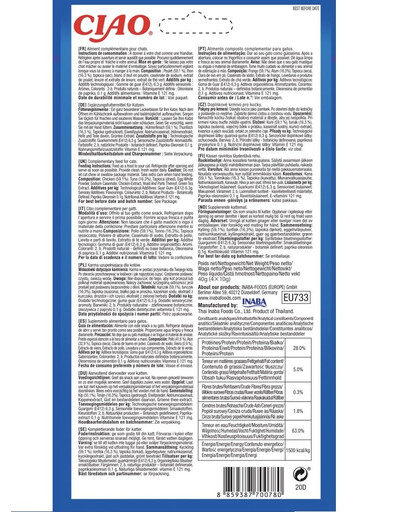 INABA Churu Rolls Chicken 4x10g bocconcini con pollo per gatti