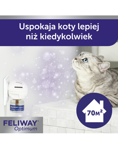 FELIWAY Optimum Diffusore + Ricarica di feromoni per la tranquillità dei gatti