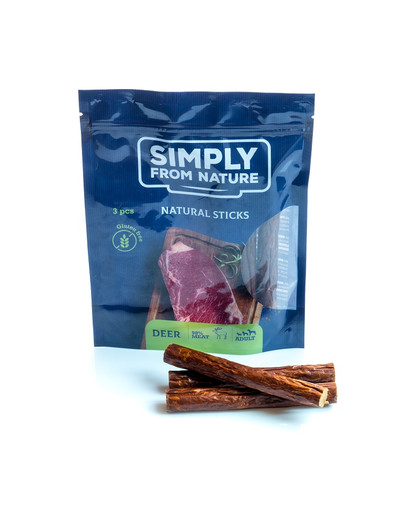 SIMPLY FROM NATURE Nature Sticks con cervo 3 pz.
