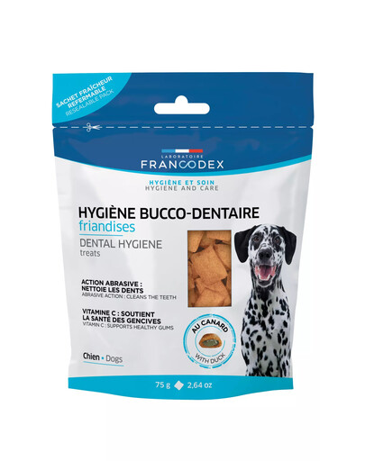 FRANCODEX Snack per igiene orale di cuccioli e cani adulti 75g
