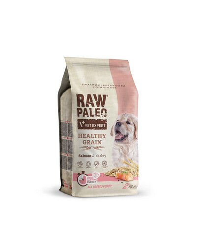 VETEXPERT RAW PALEO Heathy Grain Puppy Salmon 2kg con salmone per cuccioli