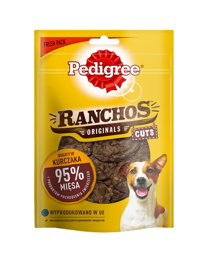 PEDIGREE Ranchos Originals Cuts 6x65g bocconcini per cani con pollo