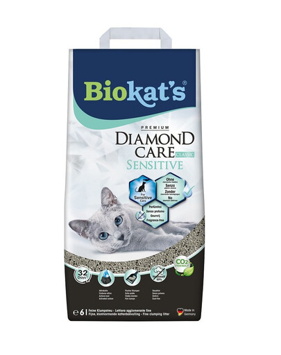 BIOKAT'S Diamond Care Sensitive Classic 6 l in bentonite naturale