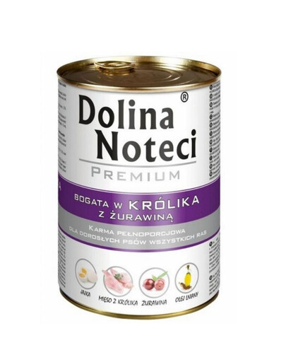 DOLINA NOTECI Premium Ricco di coniglio con mirtillo rosso 400g