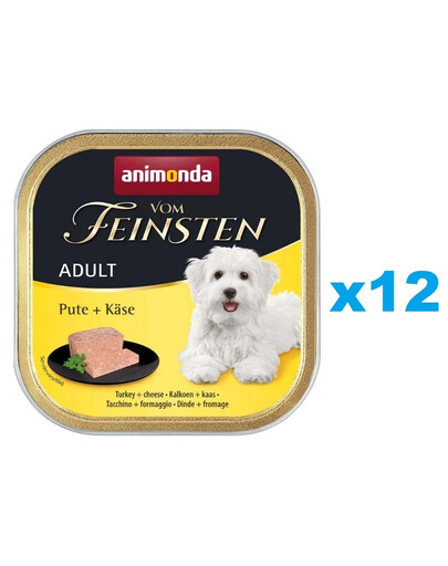 ANIMONDA Vom Feinsten Adult tacchino e formaggio 12 x 150g