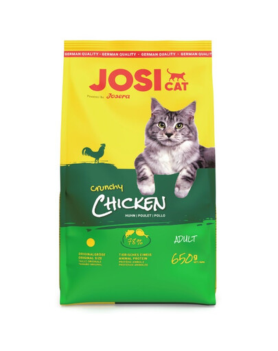 JOSERA JosiCat Crunchy Chicken con pollo per gatti adulti 650g