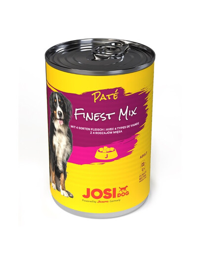 JOSERA JosiDog Finest Mix Paté 4 tipi di carne 400 g per cani adulti