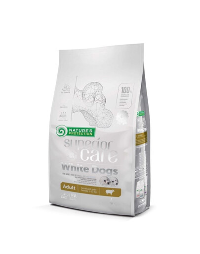 NATURES PROTECTION Superior Care White Dogs Lamb Adult Small and Mini Breeds 4kg