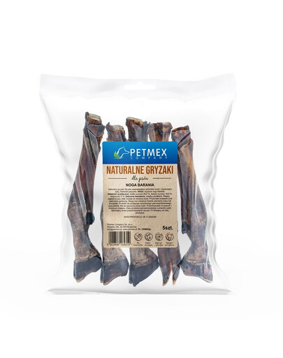 PETMEX Zampa di montone 5 pz. masticatore naturale per cani
