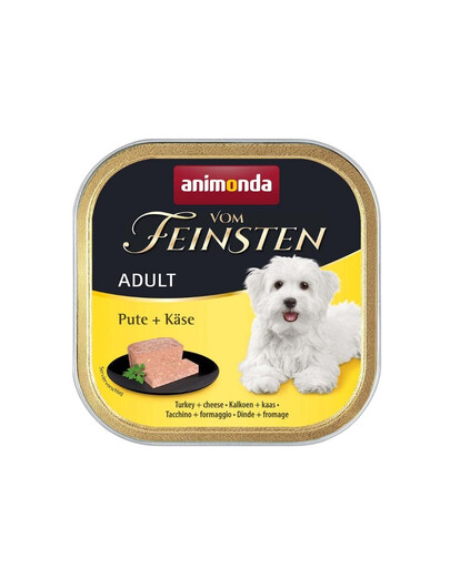 ANIMONDA Vom Feinsten Adult Turkey&Cheese 150 g tacchino e formaggio per cani adulti