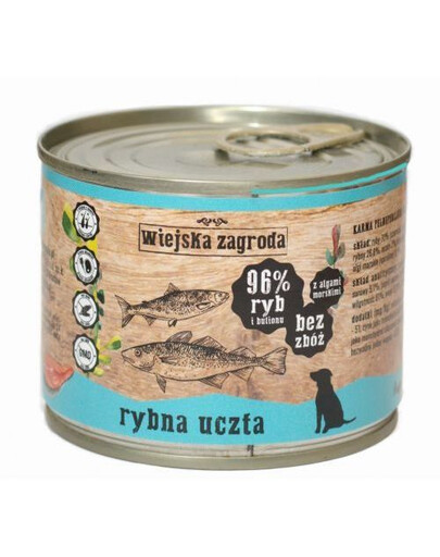 WIEJSKA ZAGRODA Fish feast 200 g cibo per cani senza cereali