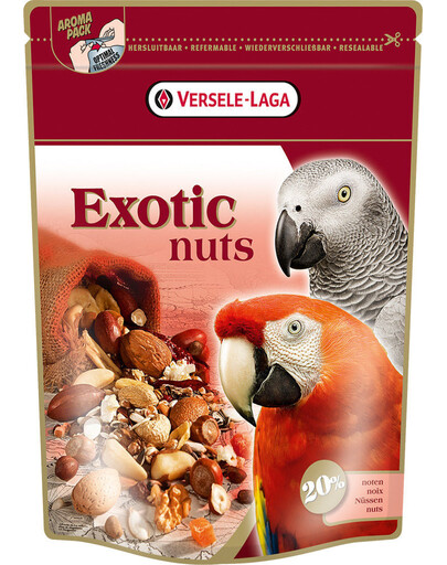 VERSELE-LAGA Exotic Nuts 750 g Miscela di arachidi per pappagalli grandi