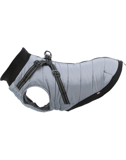 TRIXIE Pontis Cappottino con pettorina S 36 cm grigio