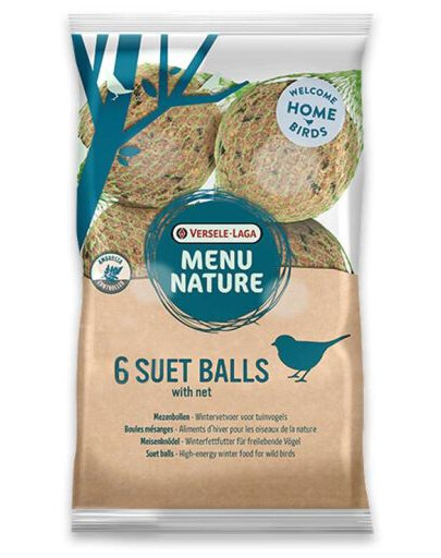 VERSELE-LAGA Menu Nature Suet Balls 6 pz in rete 540 g