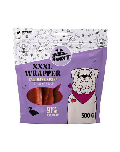 MR. BANDIT Wrapper XXXL involtino con anatra per cani 500 g