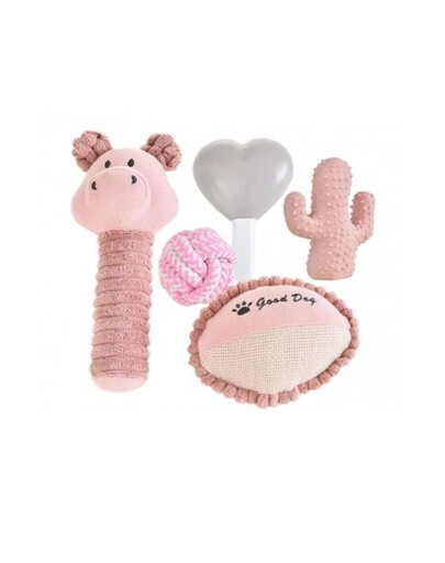 BARRY KING Set regalo per cani 5in1 rosa
