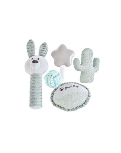 BARRY KING Set regalo per cani 5in1 grigio/blu