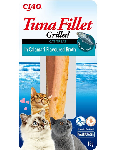 INABA Tuna fillet in calamari  broth 15g di filetto di tonno in brodo aromatizzato al calamaro