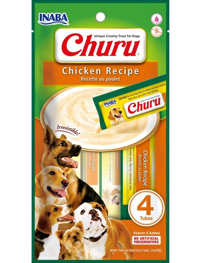 INABA Churu Chicken recipe 4 x 14g pollo per cani