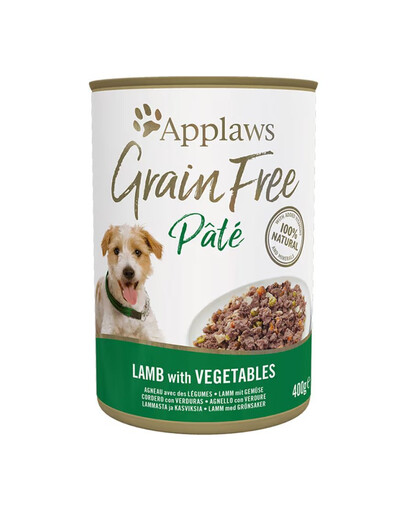 APPLAWS Grain Free Pate 6x400g agnello con verdure per tutti i cani