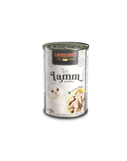 LEONARDO Croquettes pour chat LEONARDO Lamb with extra filet 400 g