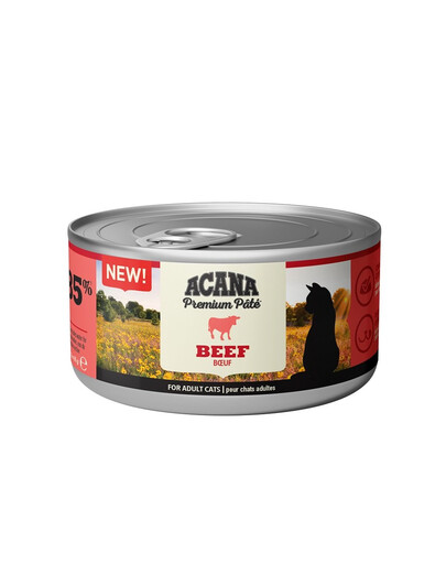 ACANA Premium Pate Beef Paté di manzo per gatti 24 x 85 g