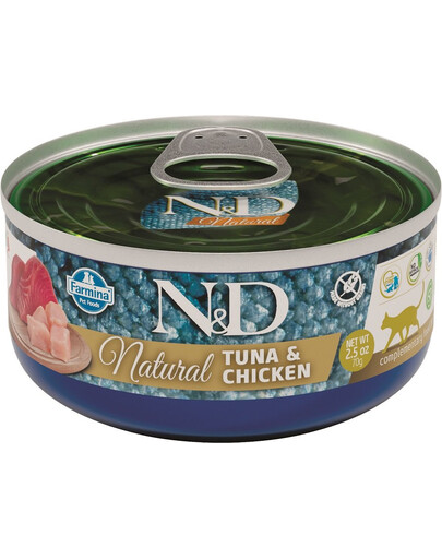 FARMINA N&D Cat Natural Tuna & Chicken 80g