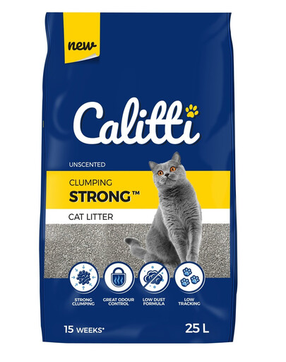CALITTI Strong Unscented Lettiera bentonitica inodore per gatti 25 l