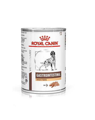 ROYAL CANIN Veterinary Gastrointestinal High Fibre paté 410g cibo dietetico per cani