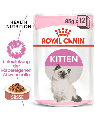 ROYAL CANIN Kitten Instinctive 48x85 g cibo umido in salsa per gattini fino a 12 mesi di età