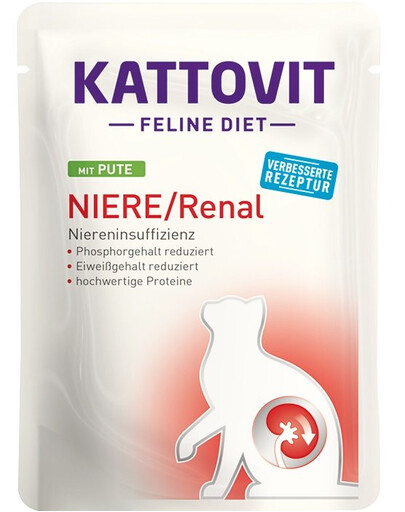 KATTOVIT Feline Diet Renal tacchino 85g