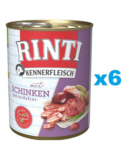 RINTI Kennerfleisch Ham con prosciutto 6 x 800g