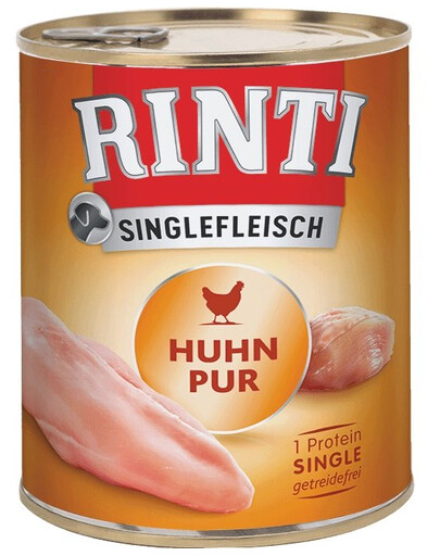 RINTI Singlefleisch Chicken Pure pollo monoproteico 12 x 800g